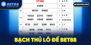 bạch thủ lô đề bet88