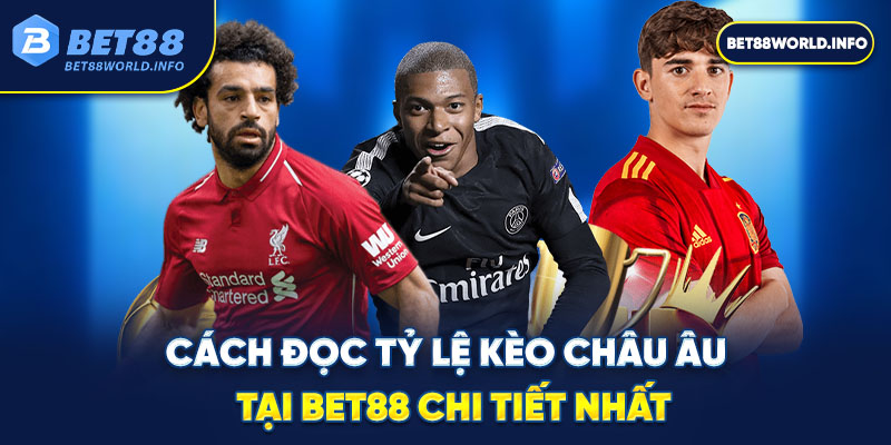 Cách đọc tỷ lệ kèo châu Âu tại Bet88 chi tiết nhất