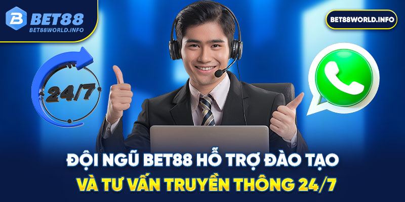 Đội ngũ bet88 hỗ trợ đào tạo và tư vấn truyền thông