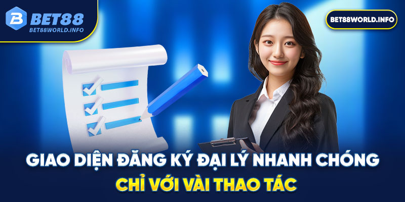 đăng ký nhanh chóng với vài thao tác